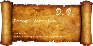 Dorogi Veronika névjegykártya